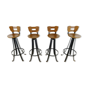 4 tabourets hauts style