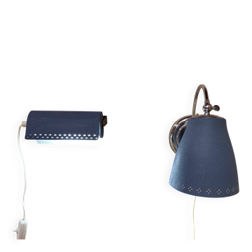 PAIRE D'APPLIQUES DESIGN SCANDINAVE 1950.