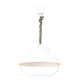 White Space Age Italian Pendant Lamp, 1970s