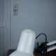 White articulated architect lamp - vintage industrial style