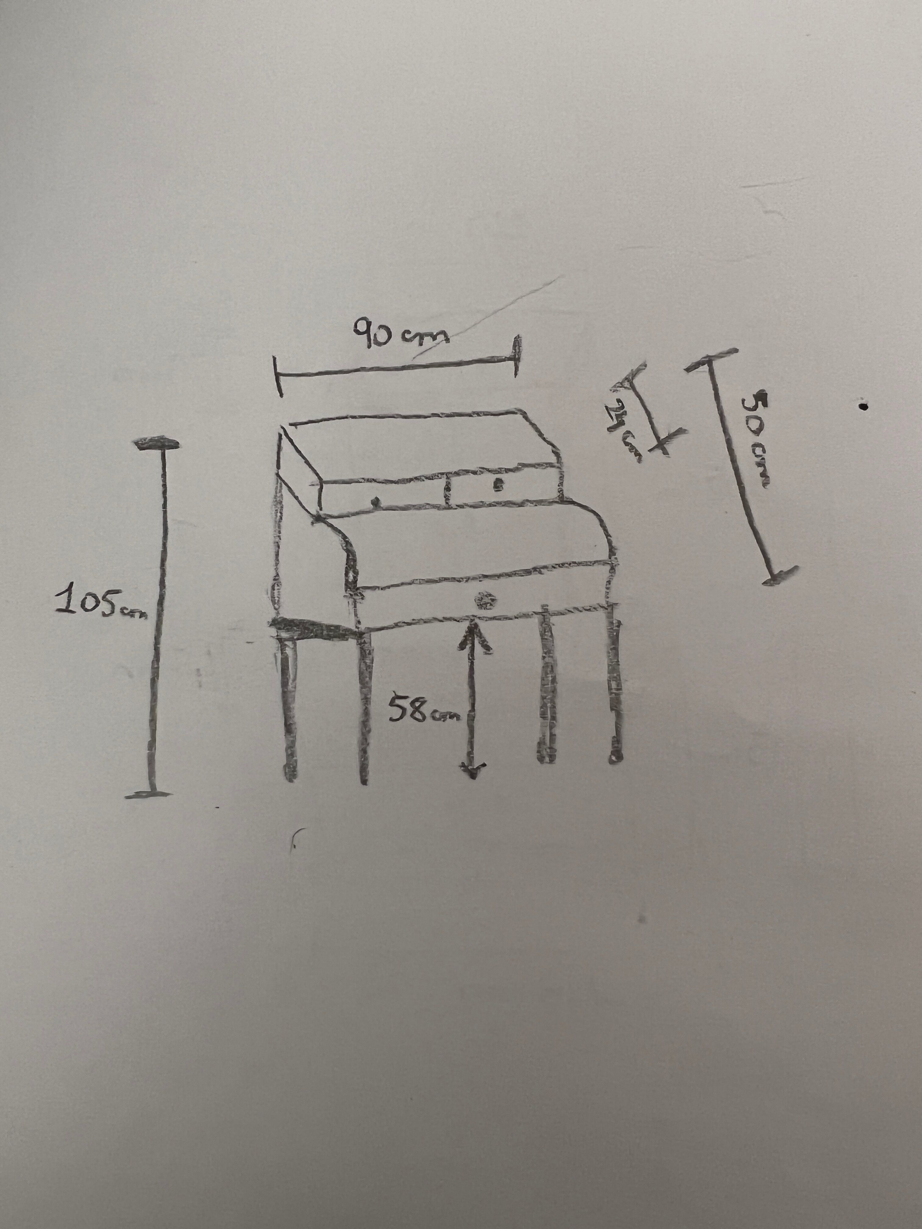 Mahogany secretary mid-nineteenth