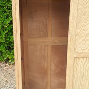 Armoire parisienne 2 portes coulissantes sapin bois brut