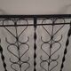 Mid century wall mounted wrought iron coat and hat rack, 1960s