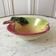 Vide poche pomme en barbotine vintage