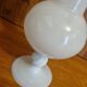 Vase vintage en opaline blanche 23 cm