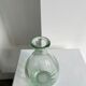 Vintage ovoid glass vase 70cl "Registered model" H:23cm