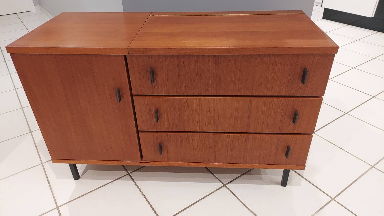 Vintage teak chest of drawers, 1970s