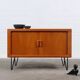 Buffet vintage en teck Dyrlund épingle à cheveux danois milieu du siècle 60