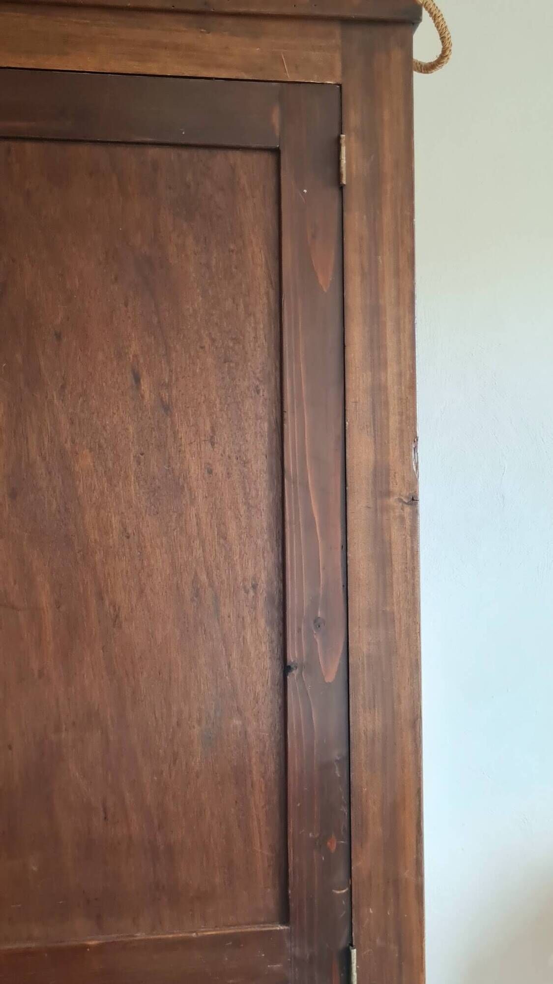 Antique Parisian wardrobe with one door.