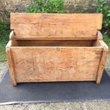 Ancient brutalist chest carved wind rose