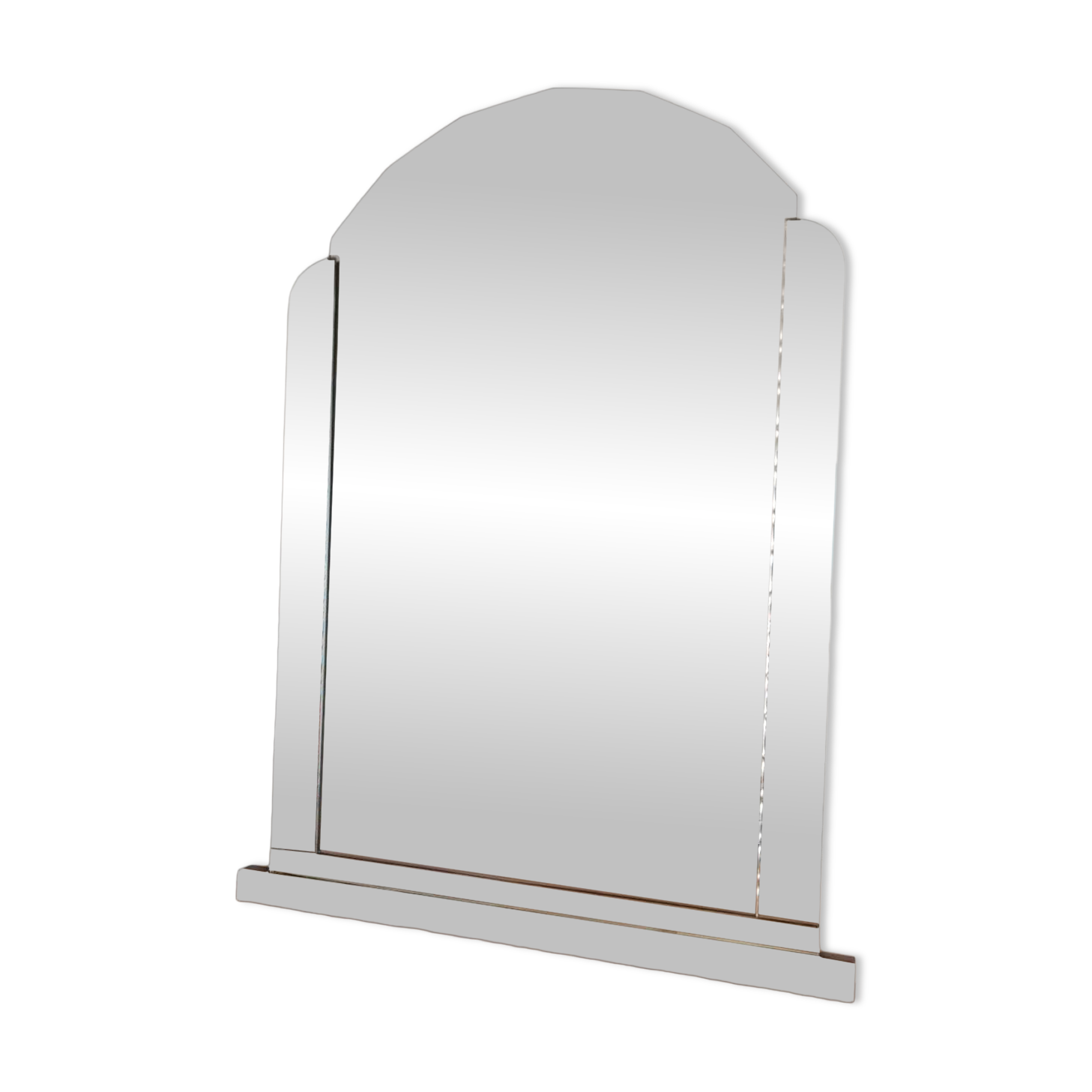 Antique beveled glass mirror