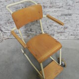Vintage chair on wheels, wheelchair