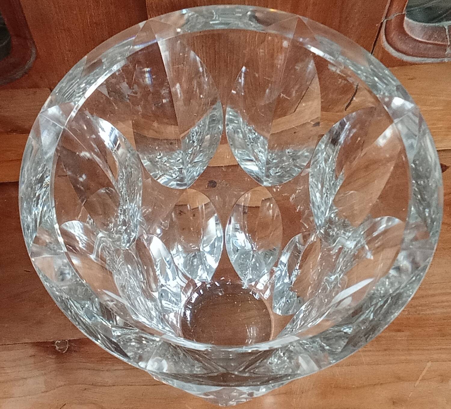 Old large Saint Louis crystal vase