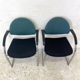 Pair of chairs model Onda edition VITRA Design Mario Bellini