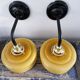 Paire d’appliques art deco électrifiées à neuf