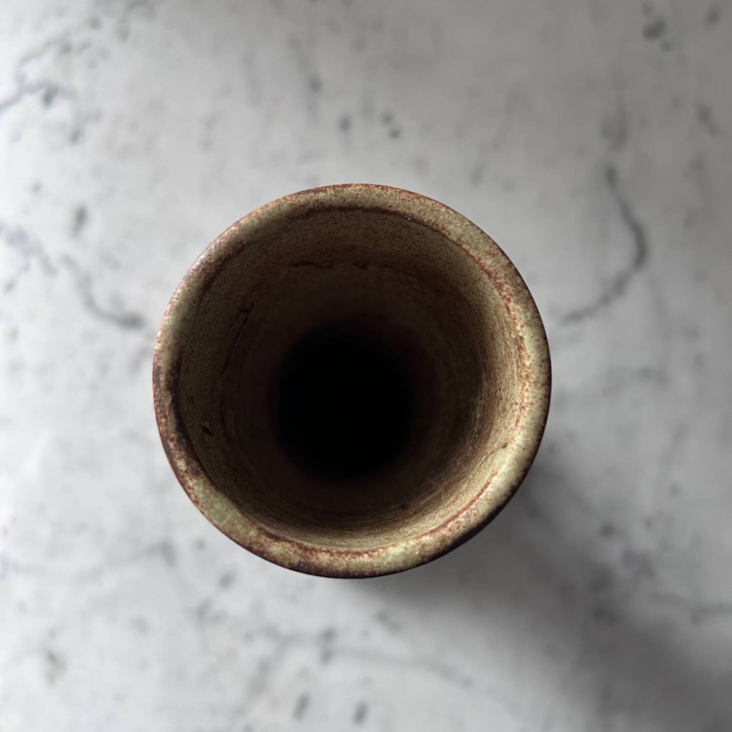 Vallauris stoneware vase signed