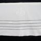 Old Linen Sheet monogram LA