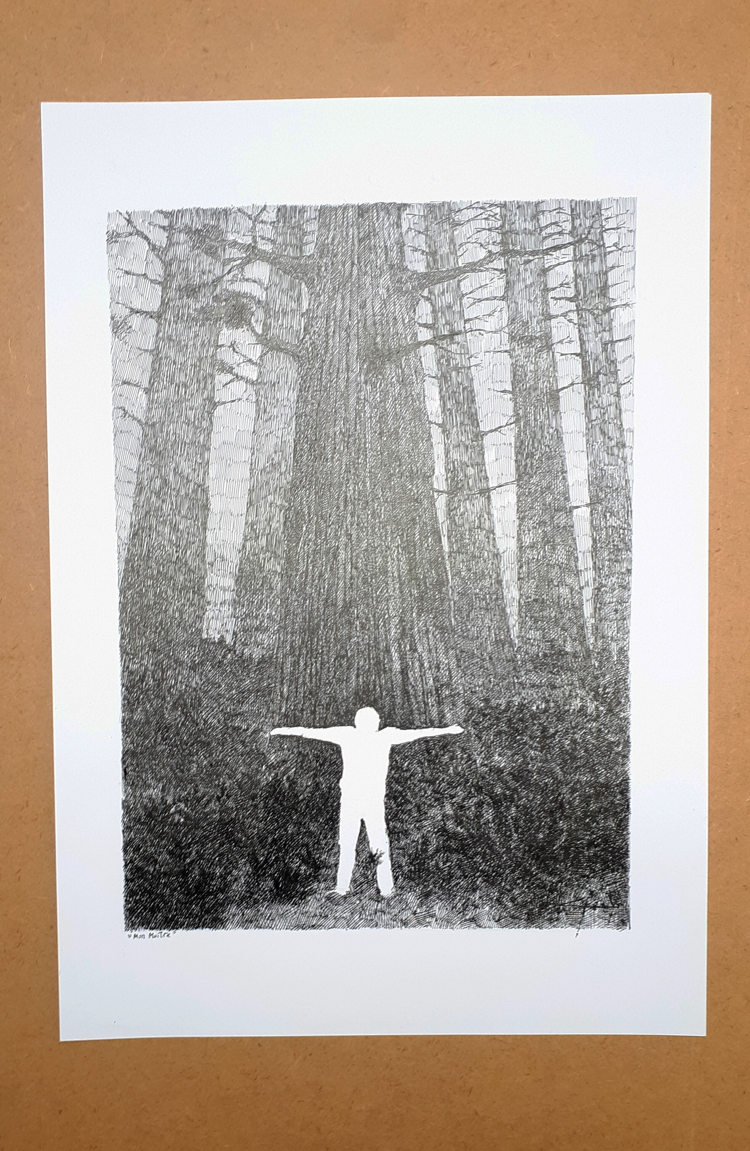 " mon maître" encre de chine sur papier