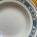5 deep iron earthenware plates Pasteur Moulin des Loups & Hamage
