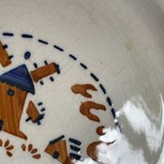 5 assiettes à dessert KG Luneville Fleurines
