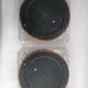 Pair of vintage 70s ceiling or wall lights