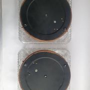 Pair of vintage 70s ceiling or wall lights
