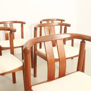 Six teak chairs by Hans J. Frydendal, Denmark 1970