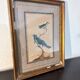 Golden table Blue birds Antique framed, Paris Gallery