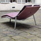 Leather armchair from the Giovanni Offredi years, Saporiti, 1970/80, Italy