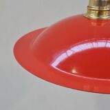 Enamelled sheet metal pendant light