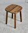 Attribué à Pierre Gautier Delaye. tabouret bois, France, circa 1960