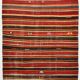 6x9 Red Brown Mid Century Modern Vintage Rug, 191x274Cm