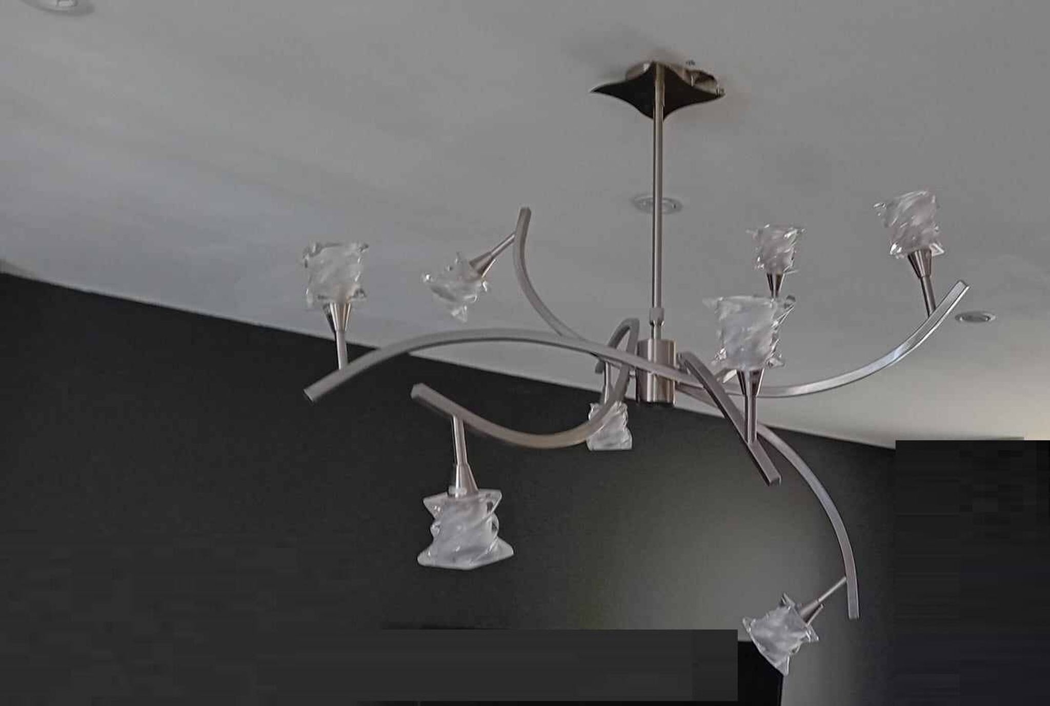 Lustre 8 bras Salomon, années 1980