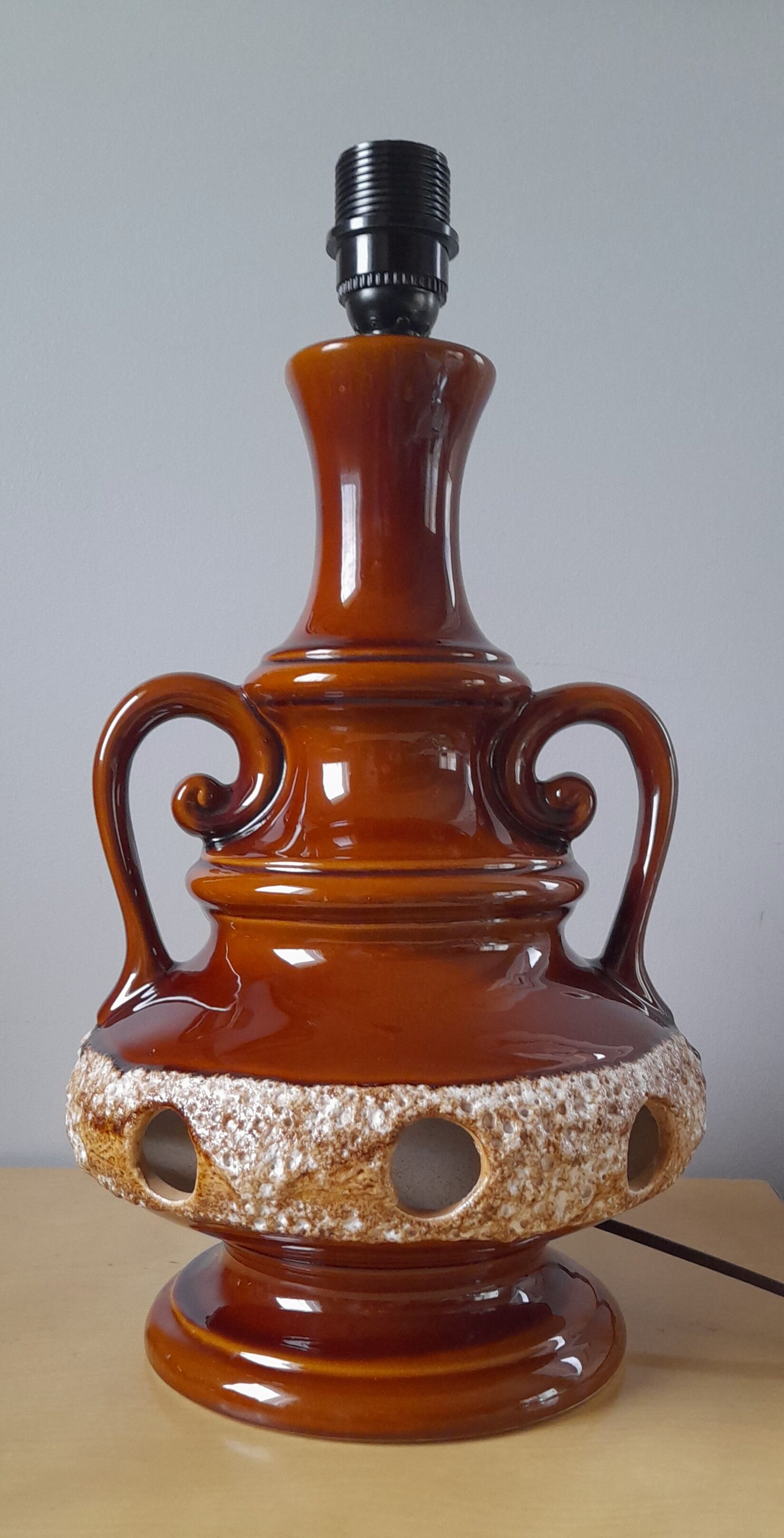 Ceramic lamp foot 1960