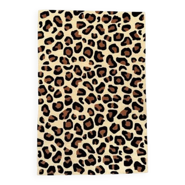 Leopard print rug