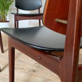 4 Danish teak chairs by Arne Hovmand Olsen