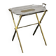Vintage metal folding side table