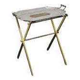 Table d’appoint pliante en métal vintage