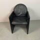 Mid-Century Bulo Belgium Armchair in Black Leather – Postmodern / Memphis