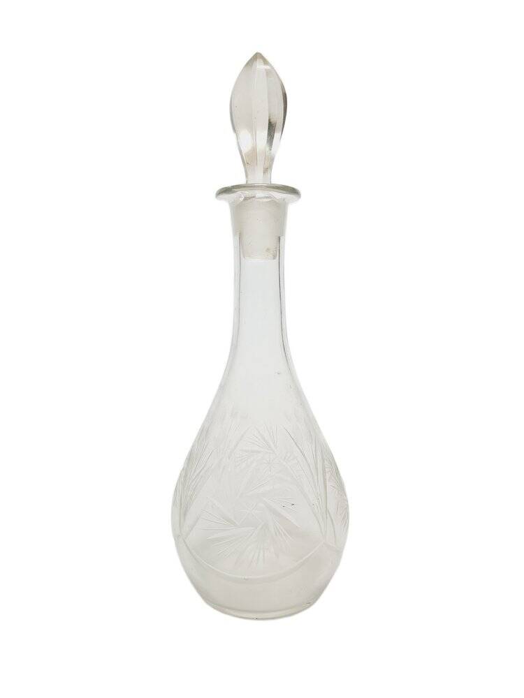 Art Deco crystal carafe, Germany, 1900s