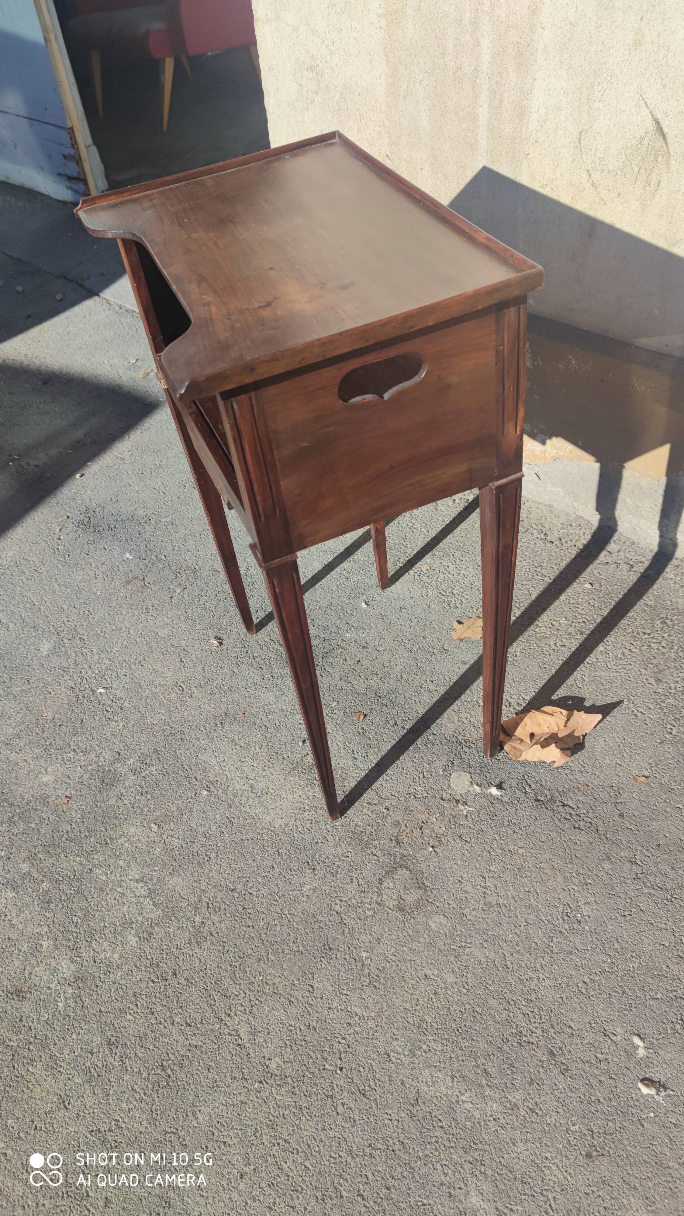 Louis XVI style walnut side table, circa 1930