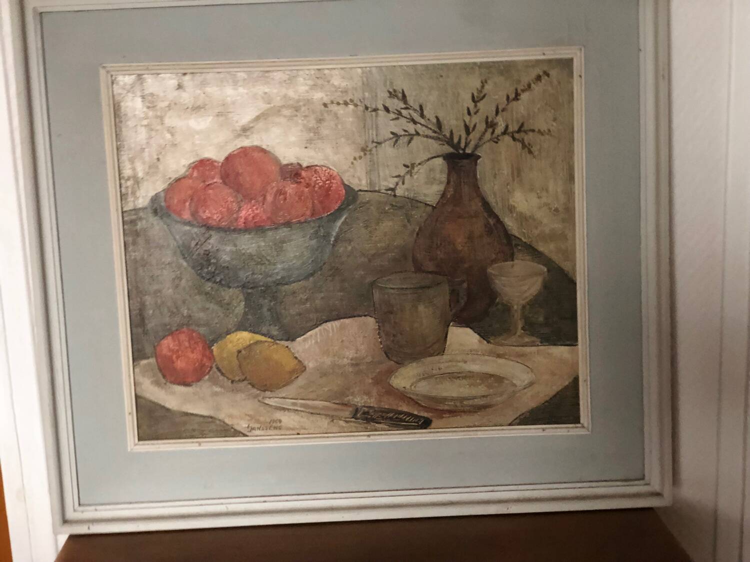 Old figurative still life painting