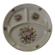 Limoges porcelain compartmented round dish