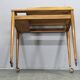 Mid Century Walnut Serving Cart, Czechoslovakia, 1970s