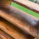 Antique wooden locker storage unit