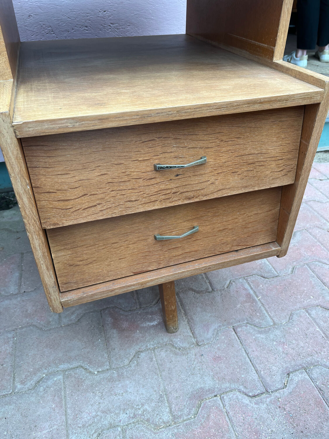 Bureau vintage en chêne clair