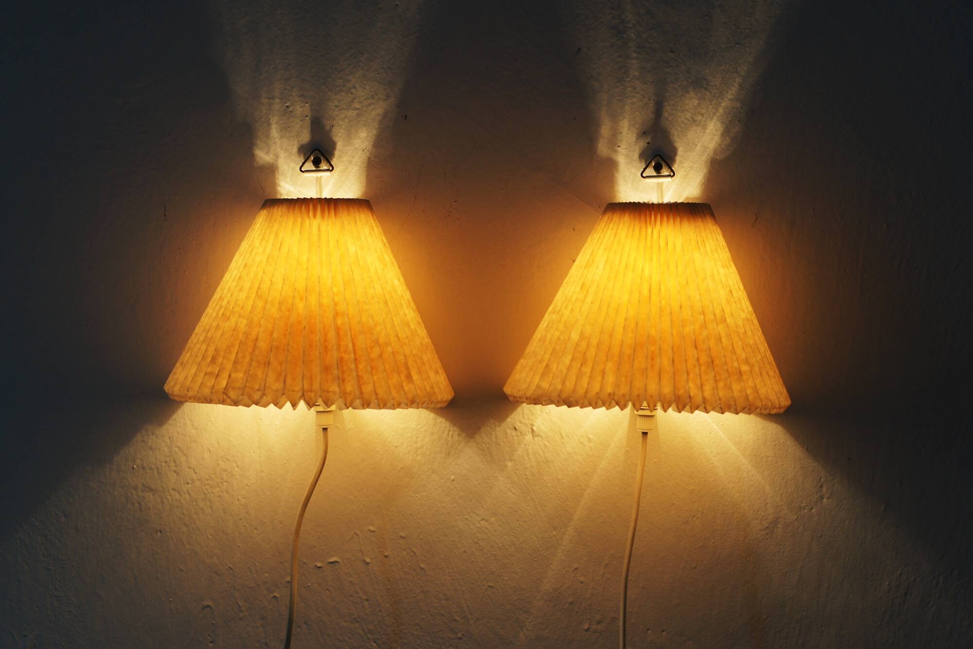 Model 203 Wall Lights by Henning Seidelin for Le Klint, Denmark, 1960s, Set
