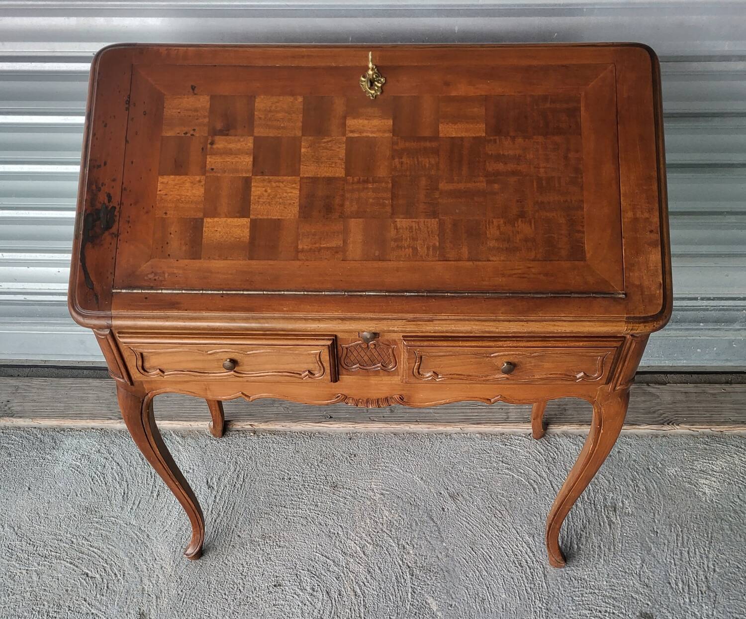 Slant-front desk, Louis XV style writing table