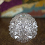 Globe boule verre pointe de diamant, petit globe pour lampe
