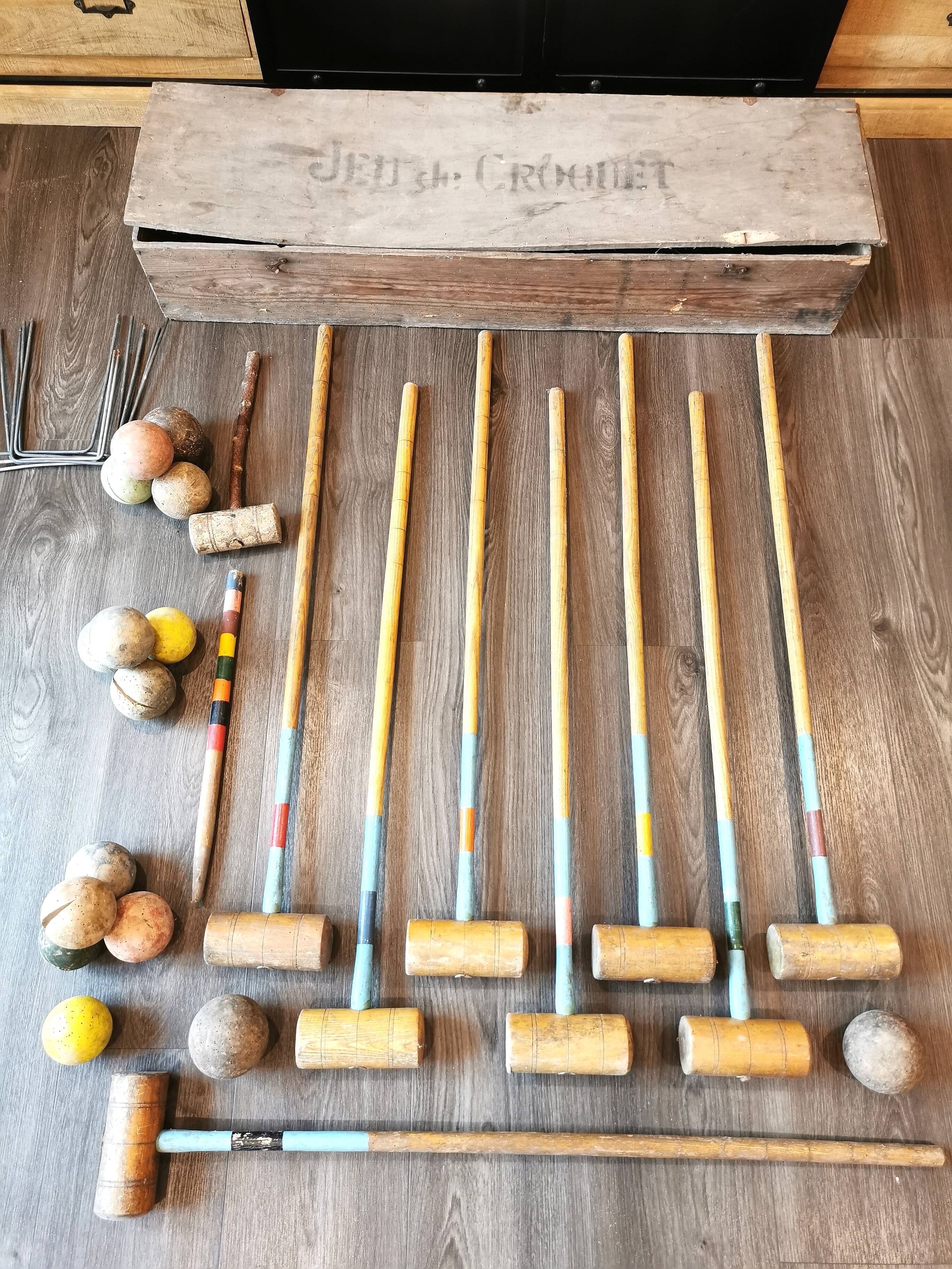 Old croquet game
